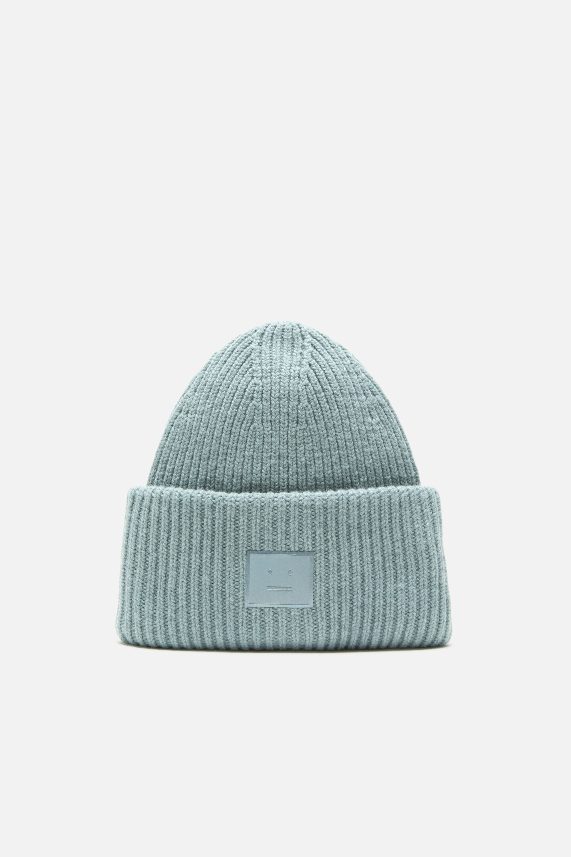 Acne Studios - Large face logo beanie - Dusty blue