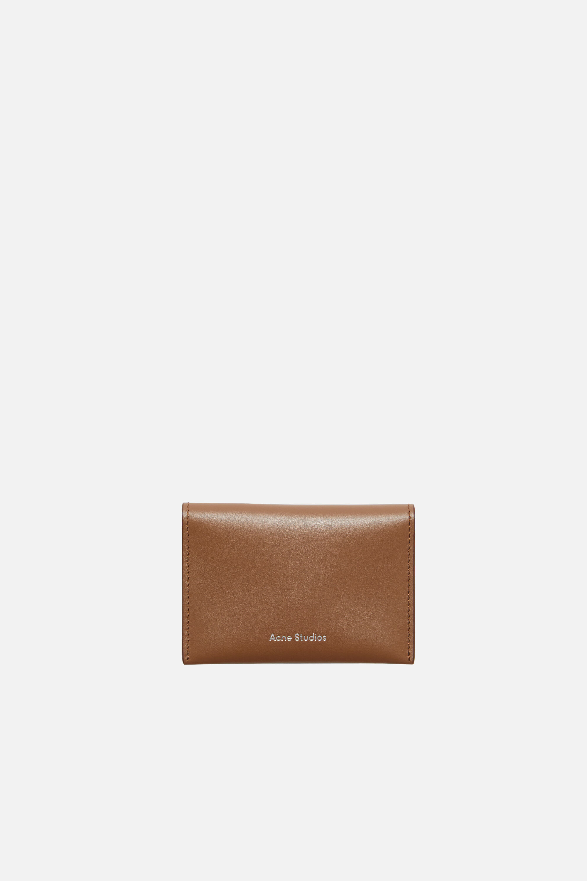 Acne Studios - Folded card holder - Camel brown
