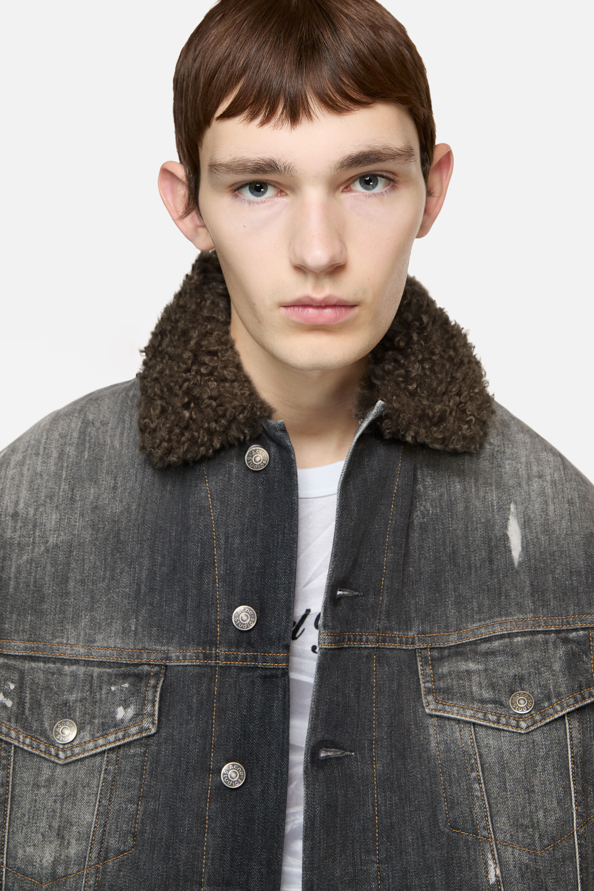 Acne Studios - Washed denim jacket - Black