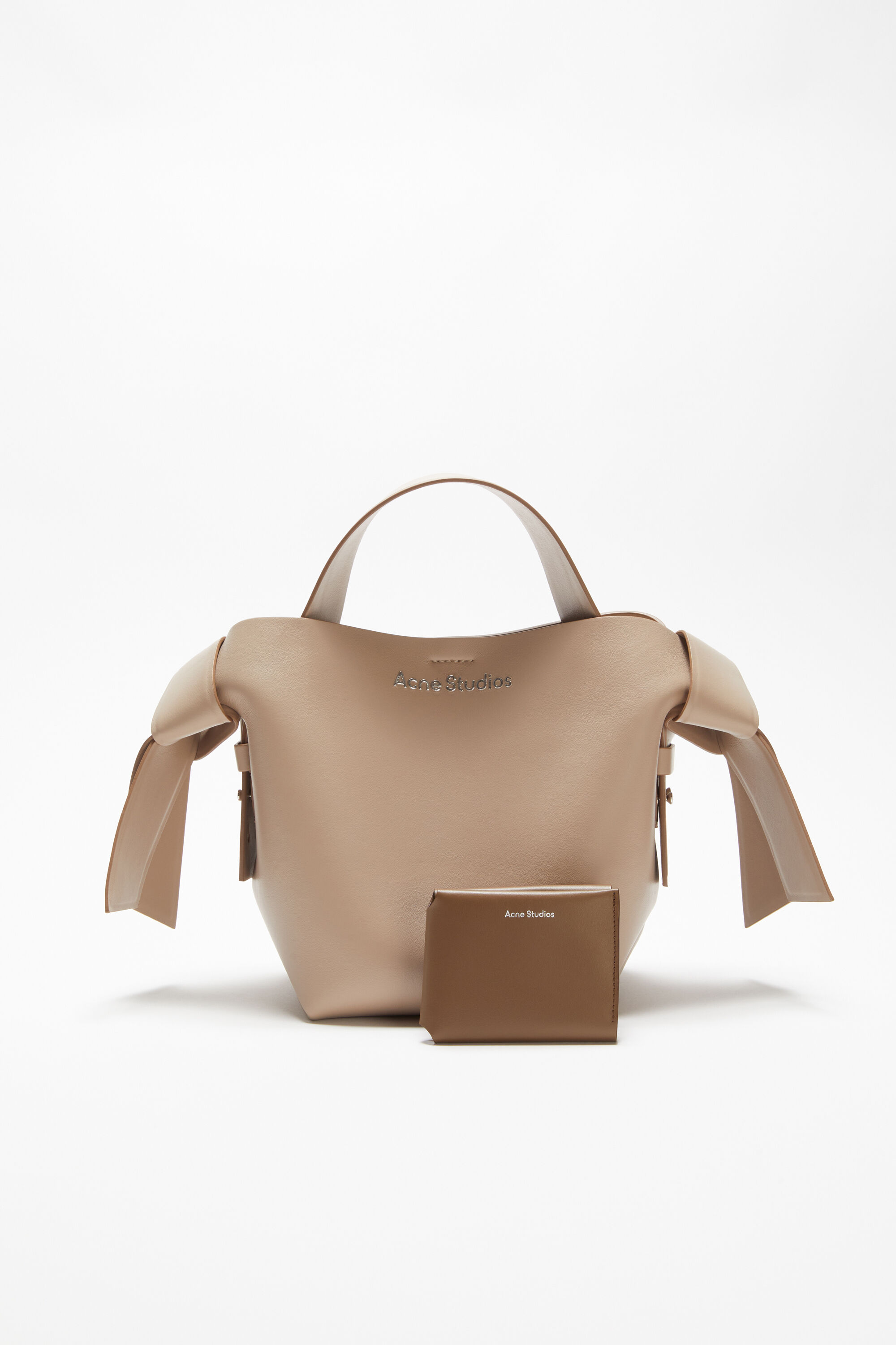 Acne Studios - Leather trifold wallet - Camel brown