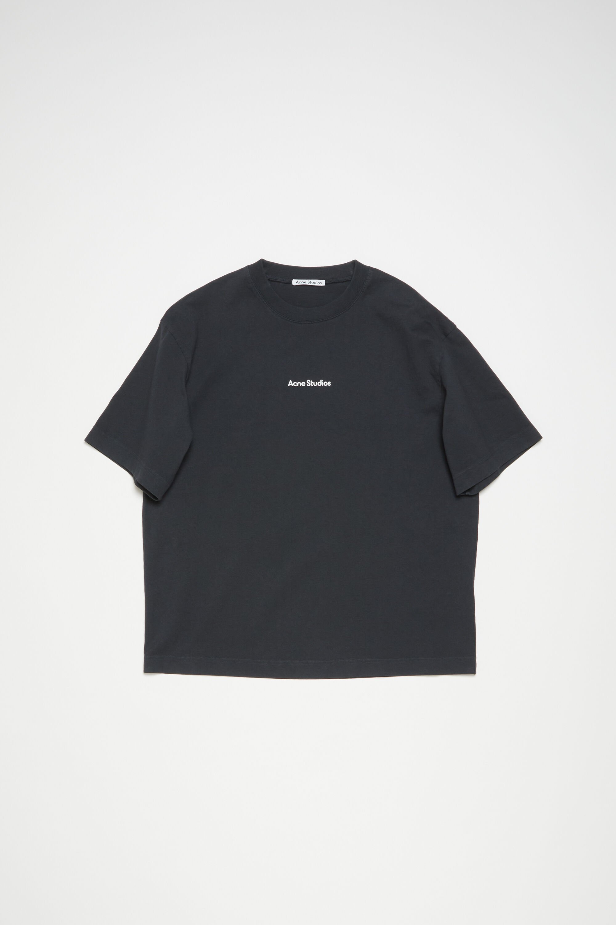 Acne Studios - スタンプロゴTシャツ - リラックスフィット - ブラック