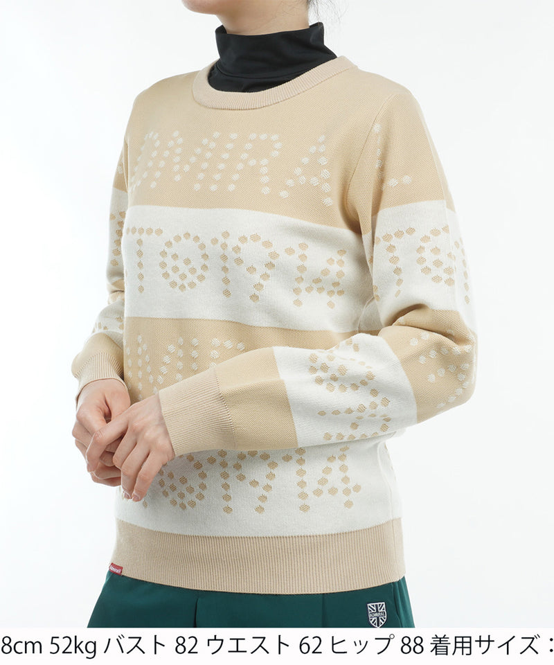 ゴルフ&ロゴボーダー クルーセーター ADLA464 – ADMIRAL