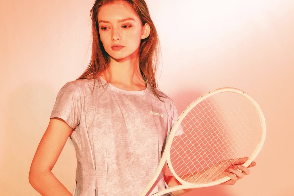 Admiral テニスウェア セットアップ／フラワー柄・赤 Admiral テニス