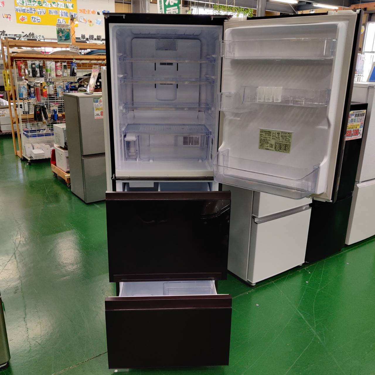 SHARP(シャープ) 2023年製 350L 3ドア 冷凍冷蔵庫 SJ-GW35J-R 販売中