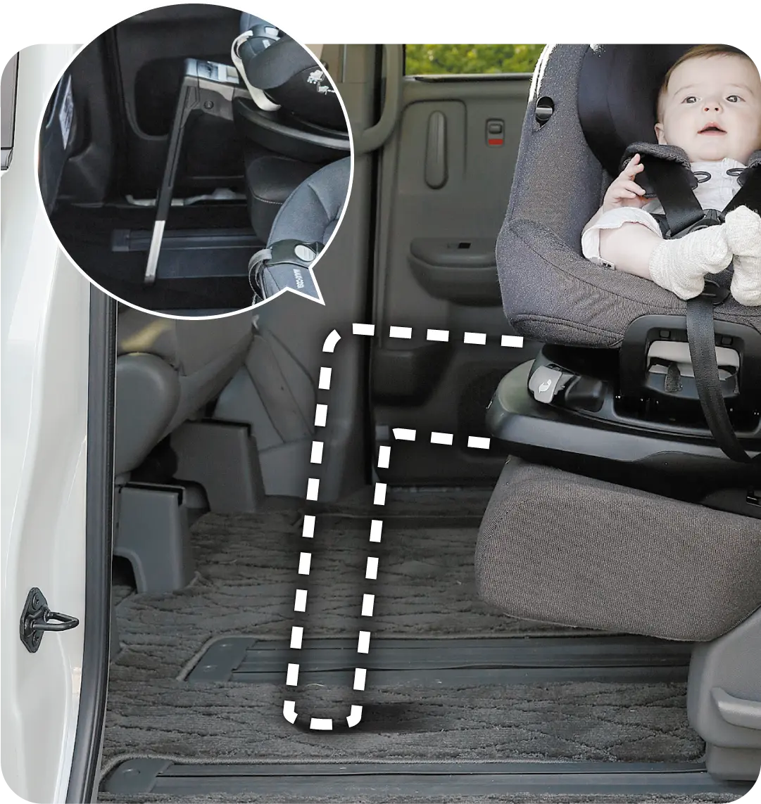 好評につき再販決定＞オランダ発チャイルドシートのマキシコシ、足元