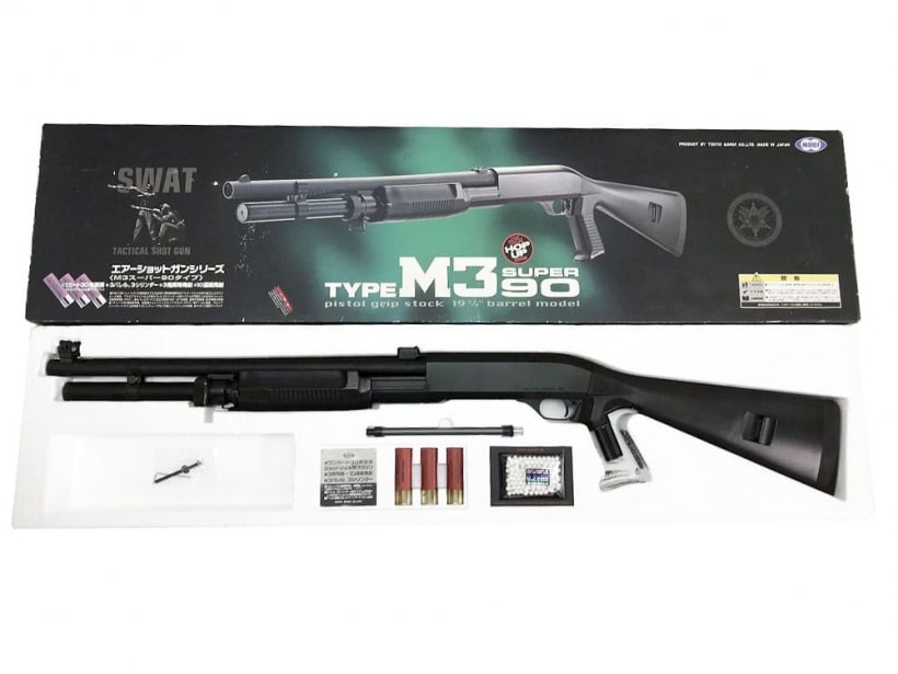 東京マルイ ベネリM3スーパー90エアコキ+ショル型マガジン5つ TOKYO