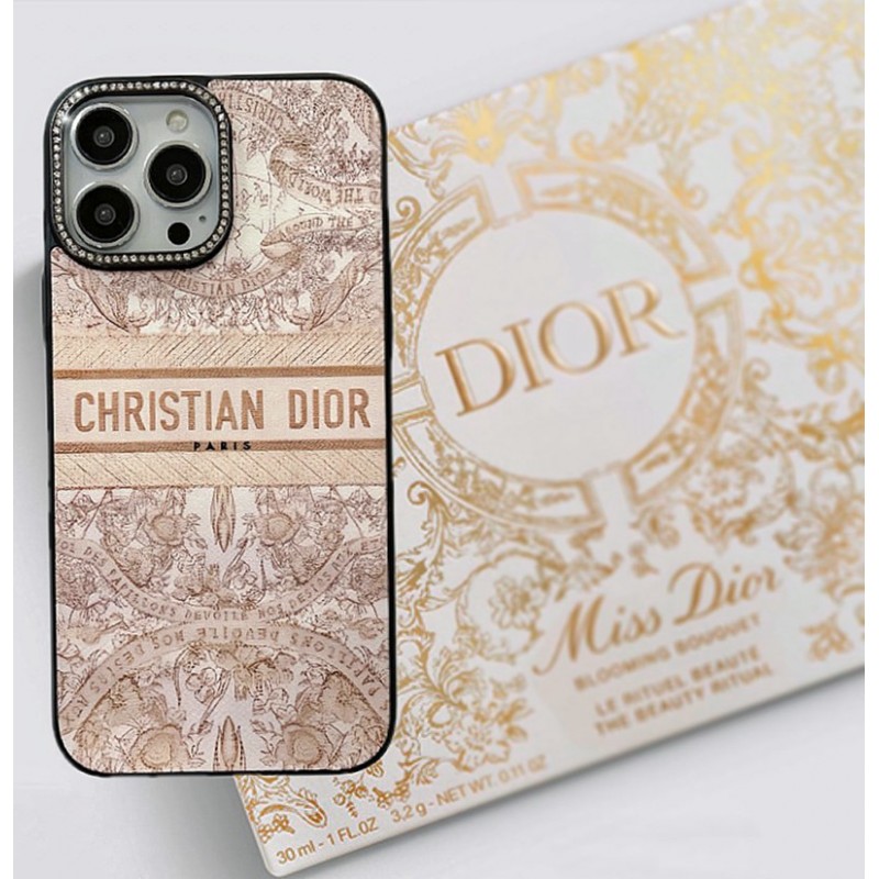 Dior ディオールiphone14 16 pro 15 plusケースブランドカード入れハイ