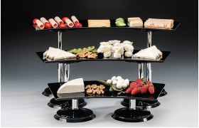 6'LI AKRİLİK STANDLI POLYCARBONAT DÖNER külah STANDI Ø24 X H: 78 cm