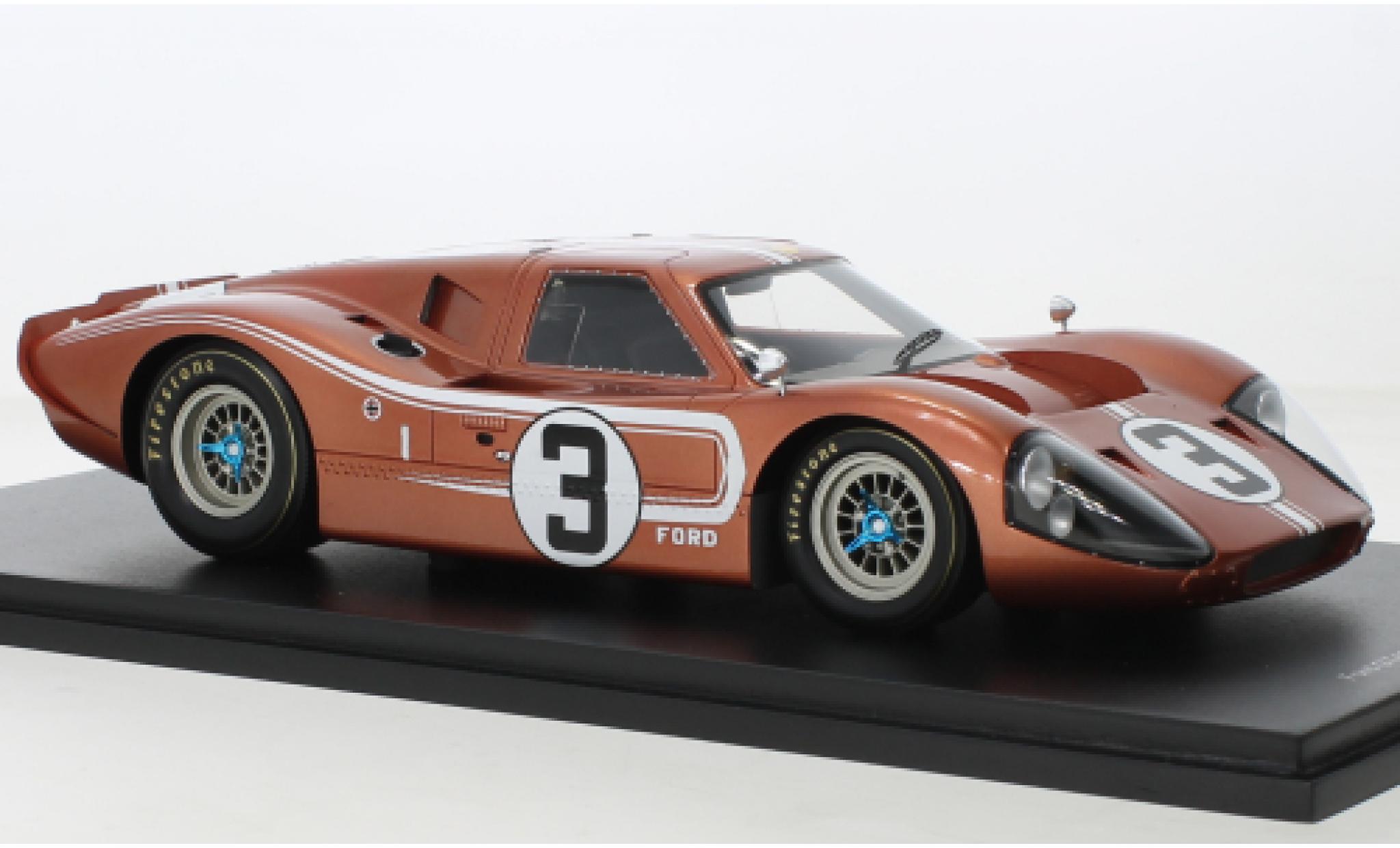 Diecast model cars Ford GT40 1/18 Spark Mk IV RHD No.3 24h Le Mans