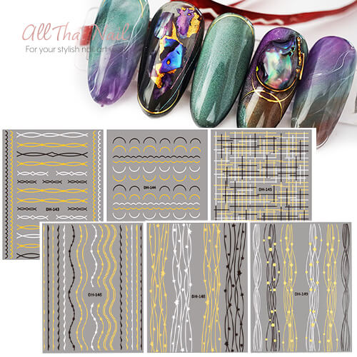 ラインアートネイルシール