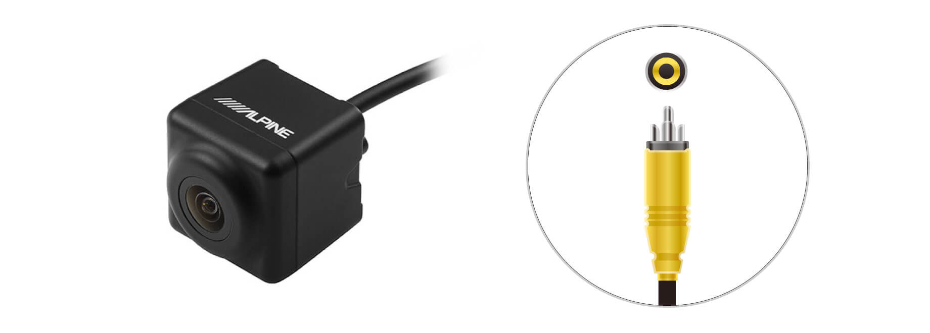 RCAカメラ入力カーナビ対応 HDRバックビューカメラ HCE-C1000 （カメラ