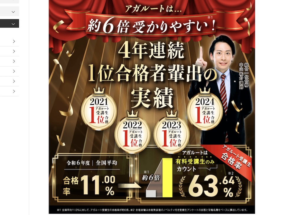 アガルート土地家屋調査士講座の評判・口コミ！料金やテキストも解説