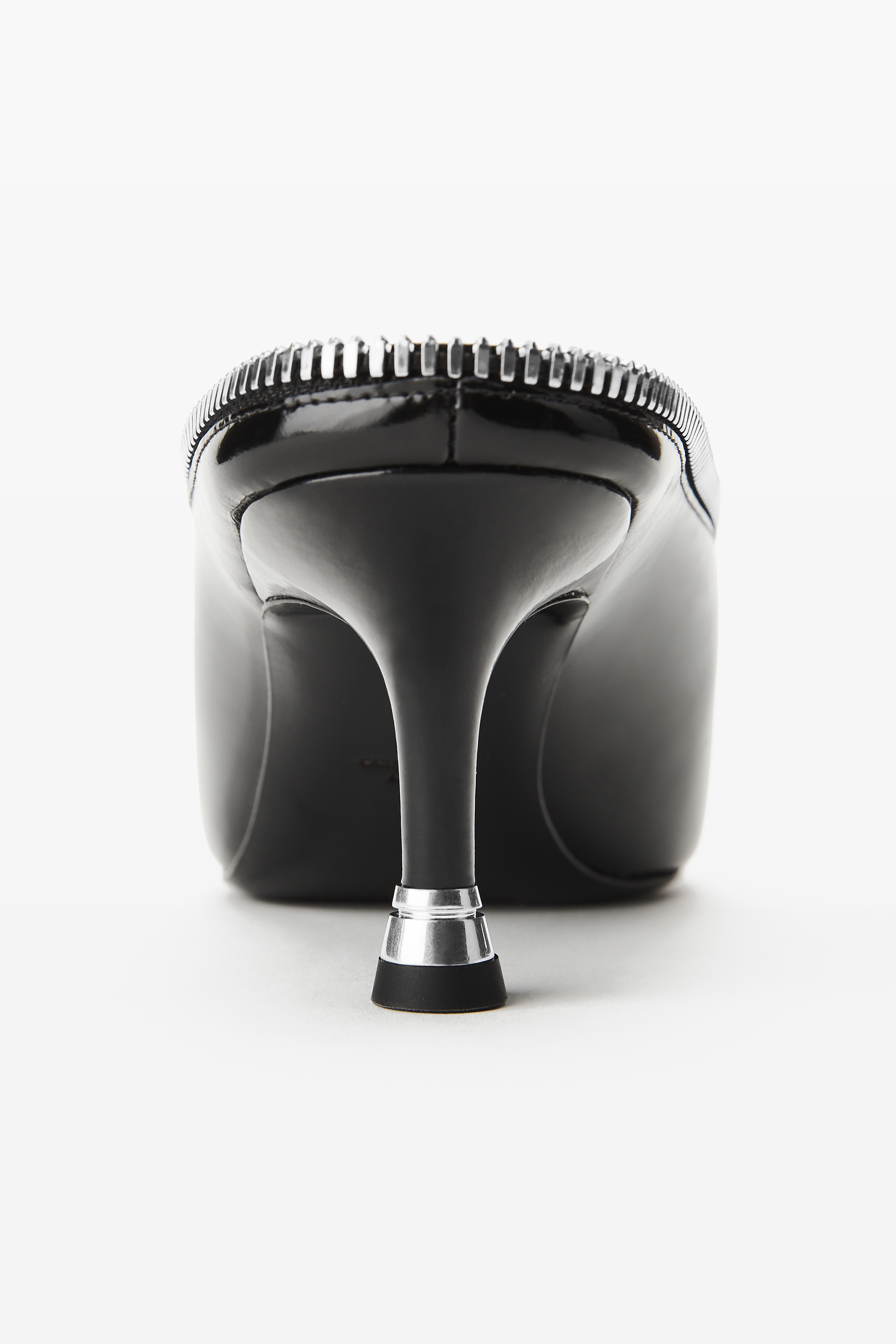 Akila Zip Closed Toe Mule in BLACK | alexanderwang®