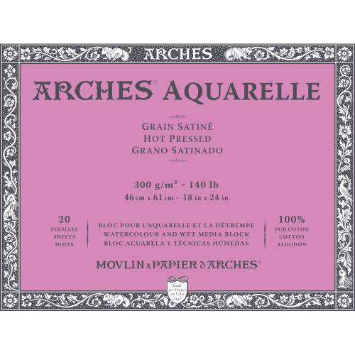 アルシュブロック 特厚口(300g/㎡) 極細目(赤) | マルニ額縁画材店