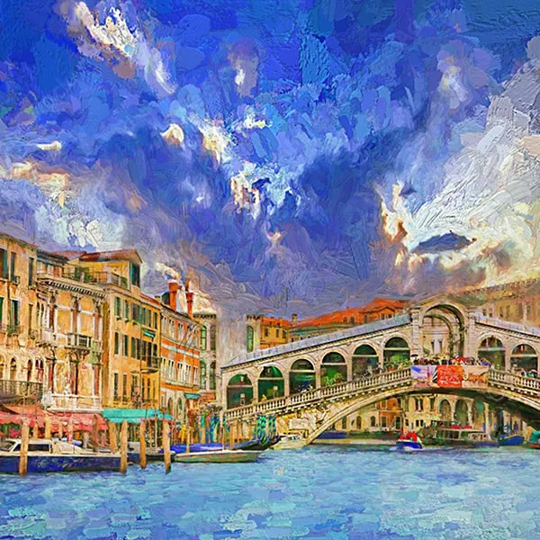 江ノ島橋と薄紅色の空」 by KIYA｜Artmeter｜暮らしを彩るアートが