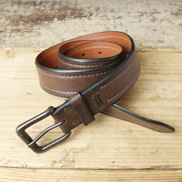 USA Levis リーバイス レザーベルト ブラウン 本革 メンズM アメリカ