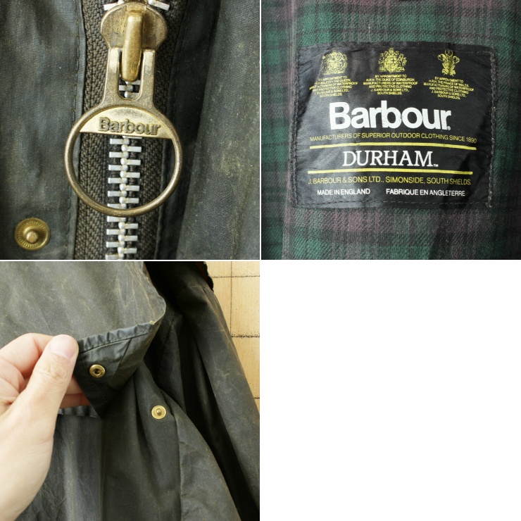 ビッグサイズ 80s 90s ENGLAND製 Barbour DURHAM バブアー ダーハム 3