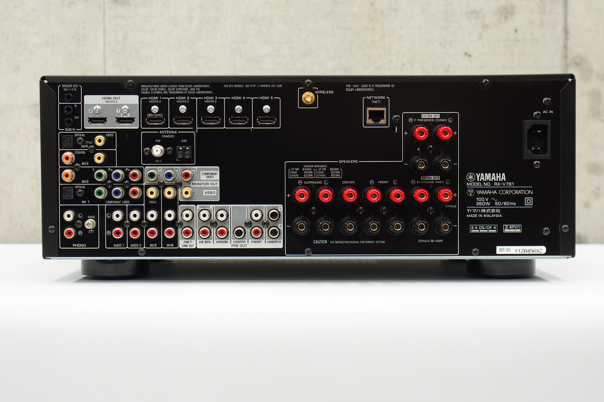 アバックWEB-SHOP / 【中古】YAMAHA RX-V781【コード01-08260】