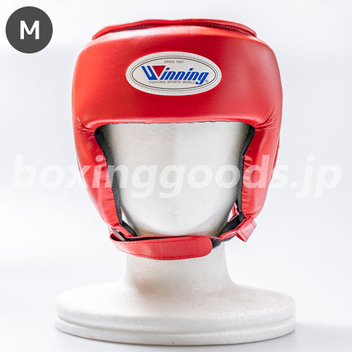 在庫有り) ウイニング アマチュア試合用ヘッドギア Mサイズ レッド