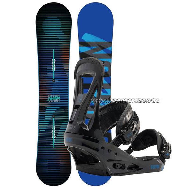 Burton Snowboard Set Clash 160 cm Wide Snowboard mit Freestyle Bindun