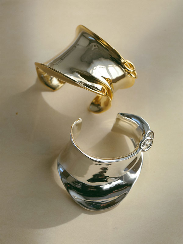 ETRE TOKYO ディストーションカーブフォームリングバングル