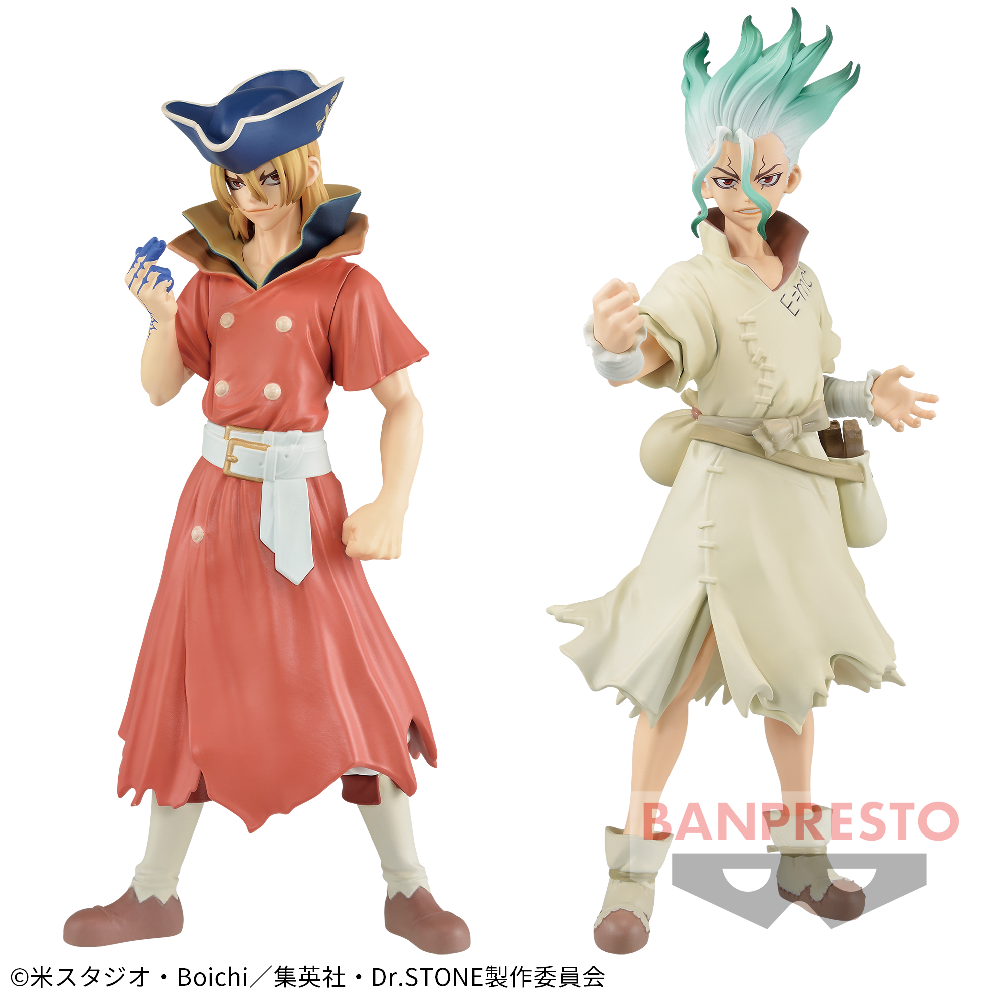 Dr.STONE FIGURE of STONE WORLD-造形の科学-七海龍水＆石神千空│株式