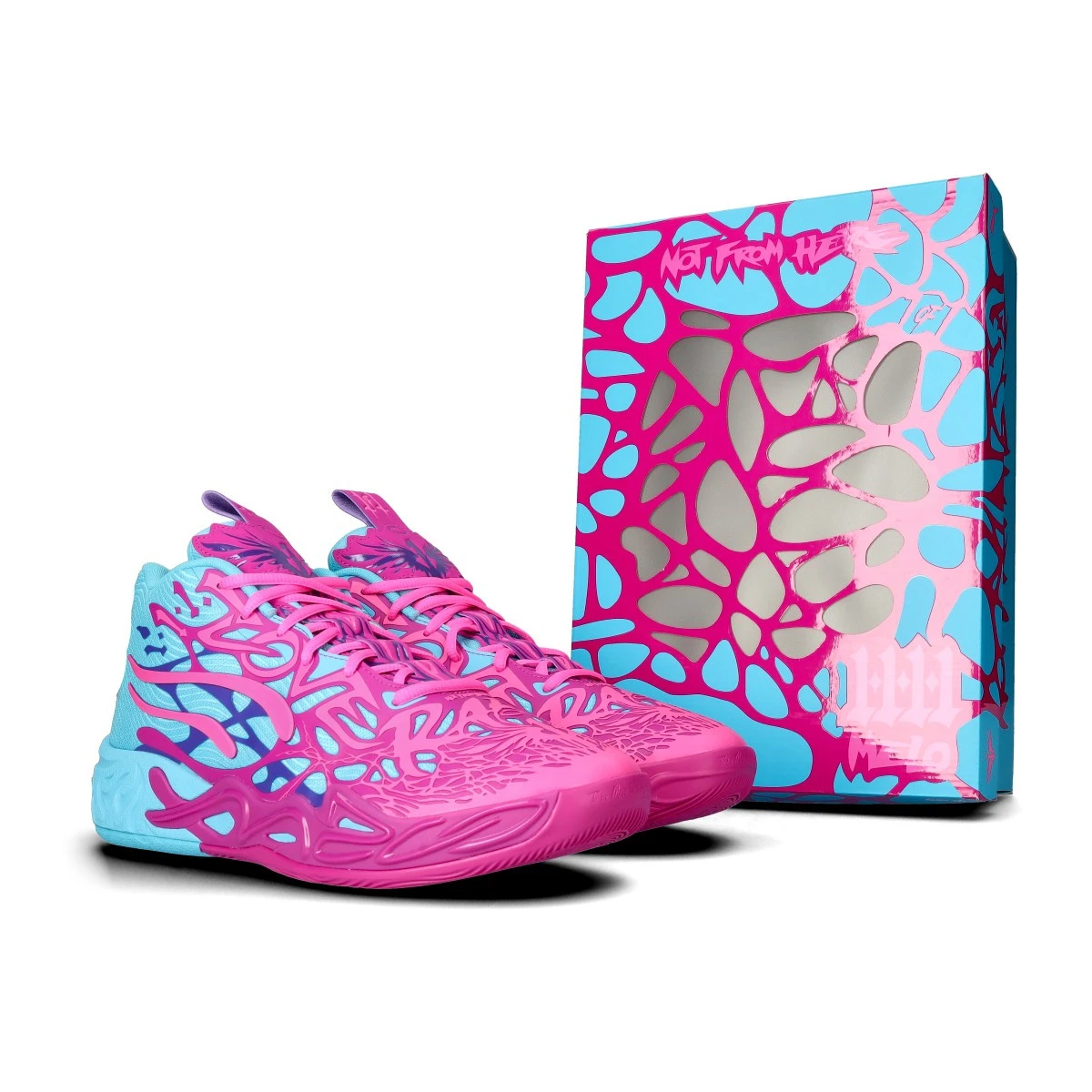 Basketball Shoes Puma MB.04 Iridescent Hornets Deep Orchid-Poison