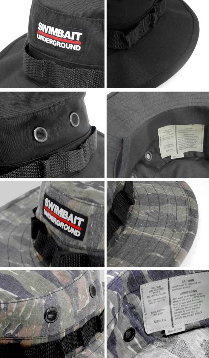 スイムベイトアンダーグラウンド ロゴロックアップブーニーハット