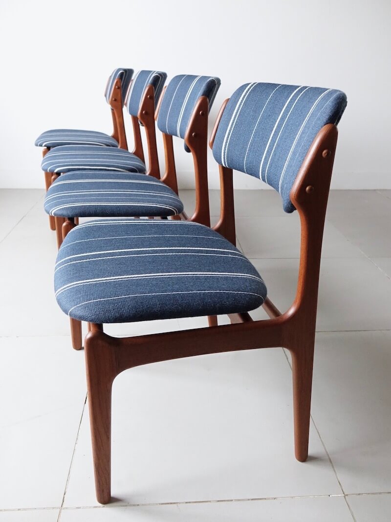 Bellbet | Dining chairs Model.49 by Erik Buch for O.D.Møbler