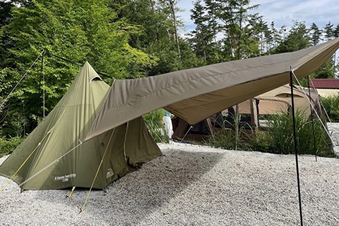 オガワの名テント「グロッケ8」はコンパクトで設営が楽！広々空間で