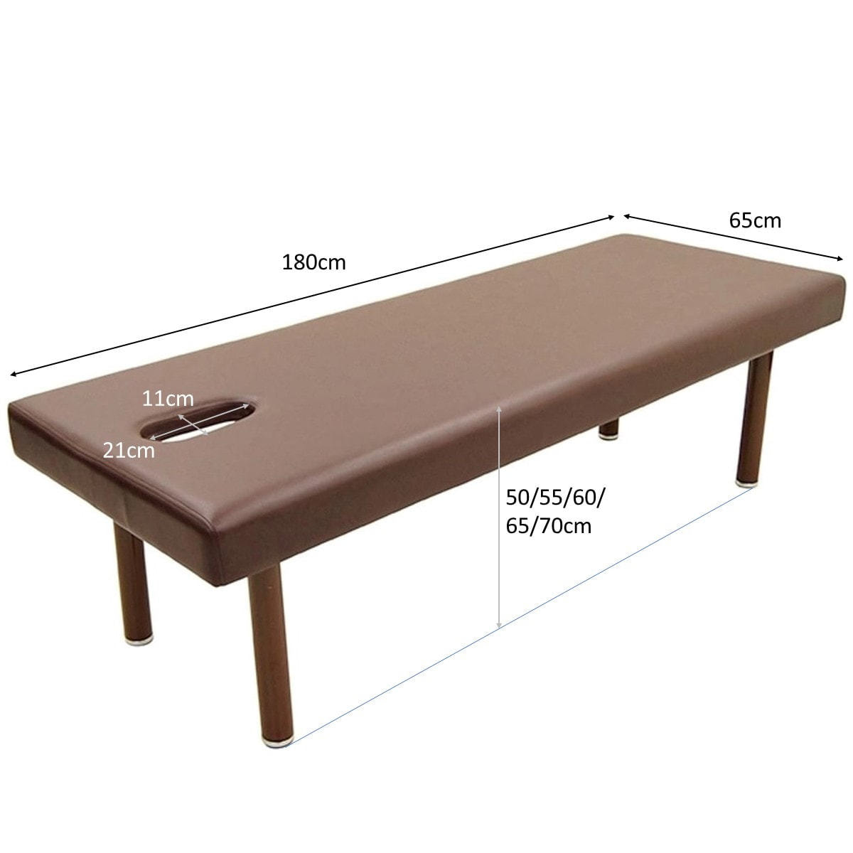 高密度ウレタン】有孔スタンダードマッサージベッドS-5DX ダーク