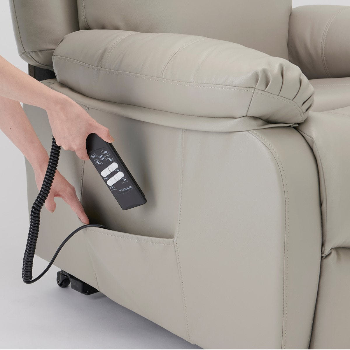 電動ラウンジチェア SHIFFON Jr （シフォンジュニア）（グレージュ）の