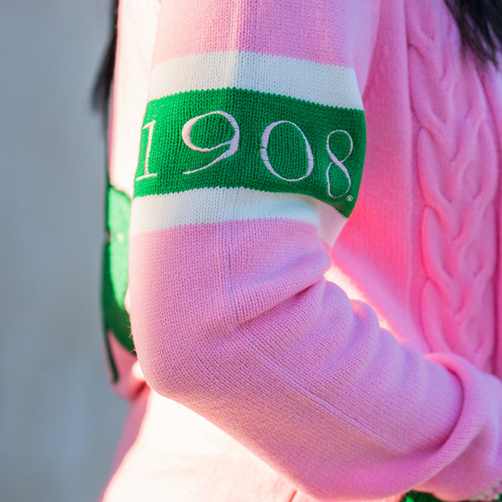 AKA Cable Knit Cardigan – Fashionably Greek