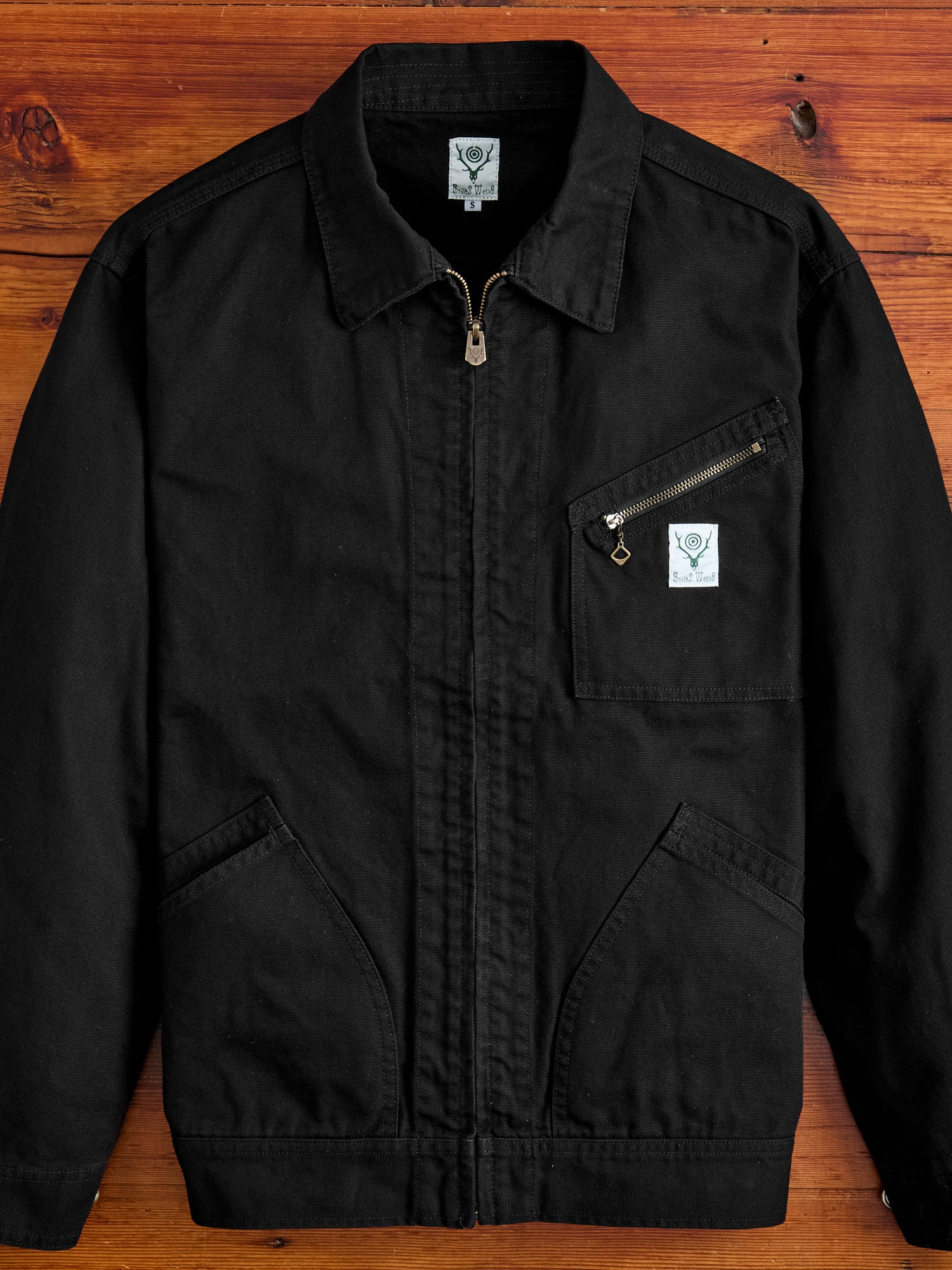 11.5oz Cotton Canvas Work Jacket in Black – Blue Owl Workshop