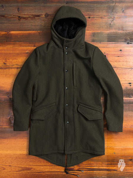 Wool Fishtail Parka in Loden Green – Blue Owl Workshop