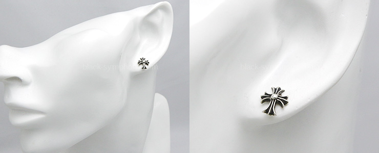 クロムハーツクロススタッド(ピアス)|クロムハーツ通販専門店ブラック