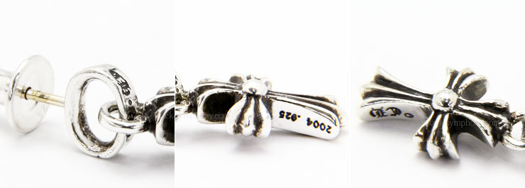 クロムハーツCHクロスベビーファットドロップイヤリング（ピアス