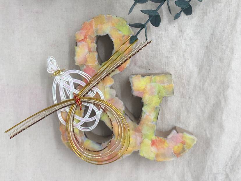 和風イニシャルオブジェ DIY講座 | 三重県四日市市のウェディング、1.5