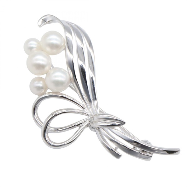 ミキモト パールブローチ グラスホルダー ミキモト パールブローチ