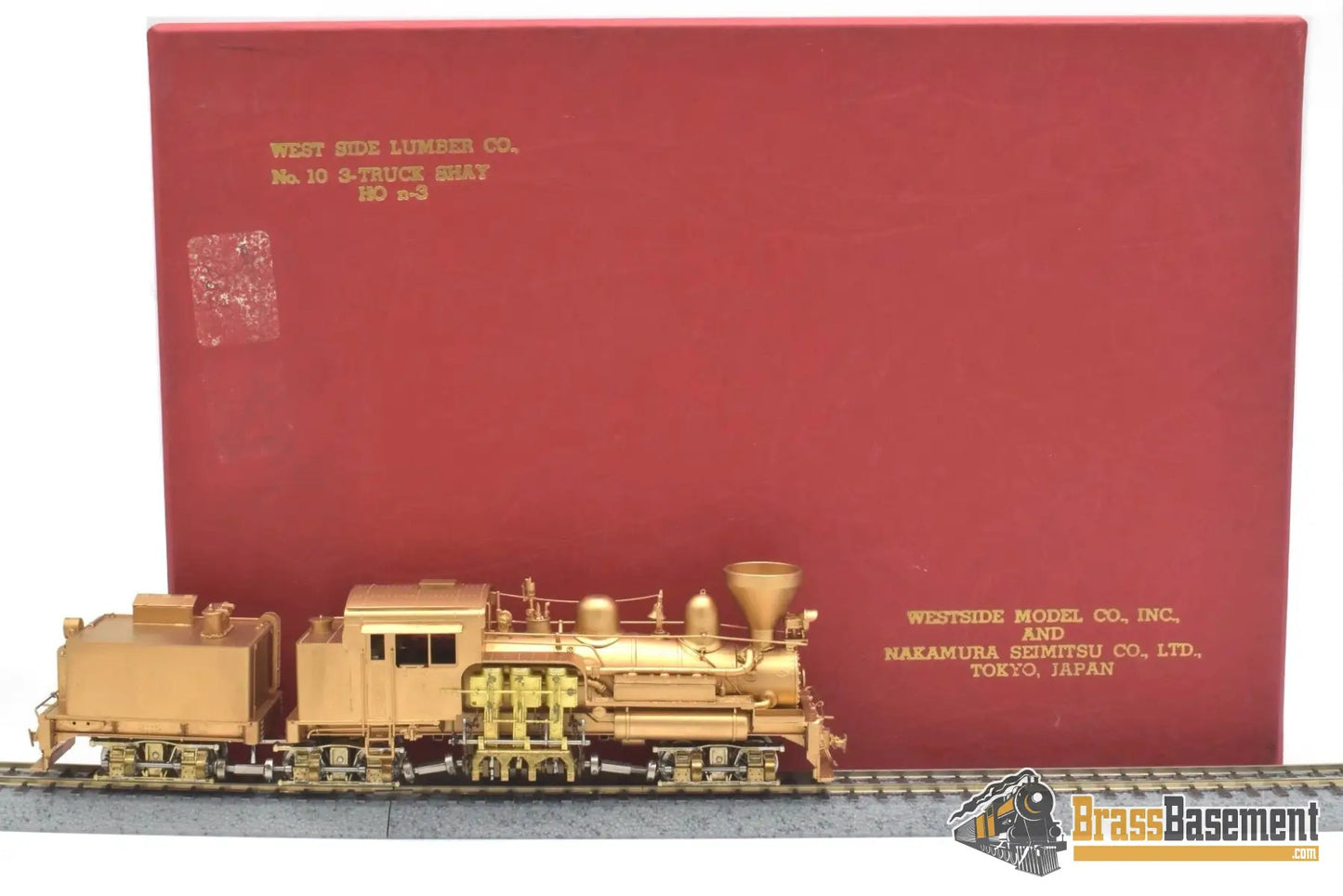 HOn3 Brass - WMC Westside Lumber Co WSLCo #10 Shay - Mint