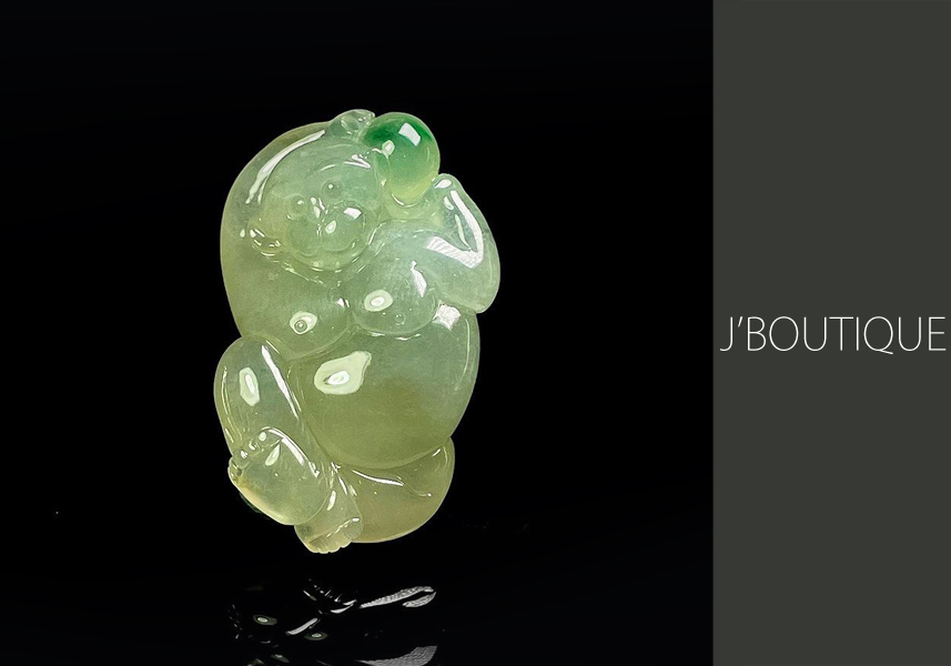 ミャンマー産天然無処理翡翠 くりぬき リング 指輪 薄ラベンダー 冰糯