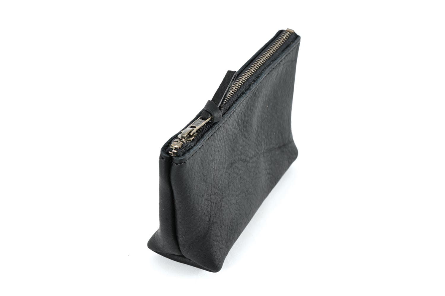 LEATHER ZIPPERED POUCH WITH GUSSET - MEDIUM – Go Forth Goods ®