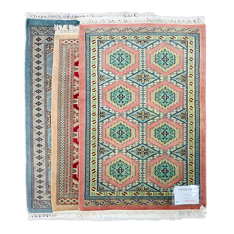 JA6672 パキスタン手織り絨毯 ハイクオリティ ピンク | じゅうたん売場