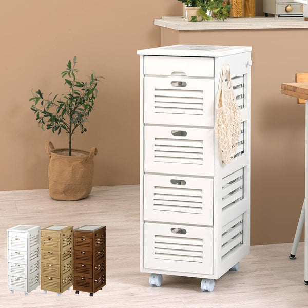 1198 レトロモダン キャスターワゴン 飾り棚 ラック 飛騨産業 キツツキ