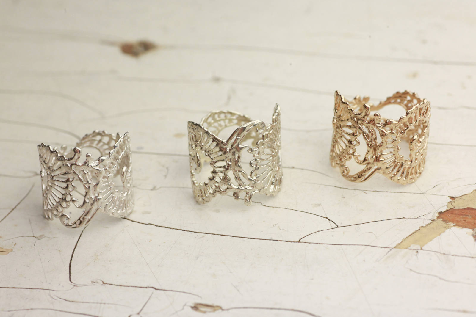 KAORU - 【即日発送可】カリグラフィリング(7号9号)(シルバー