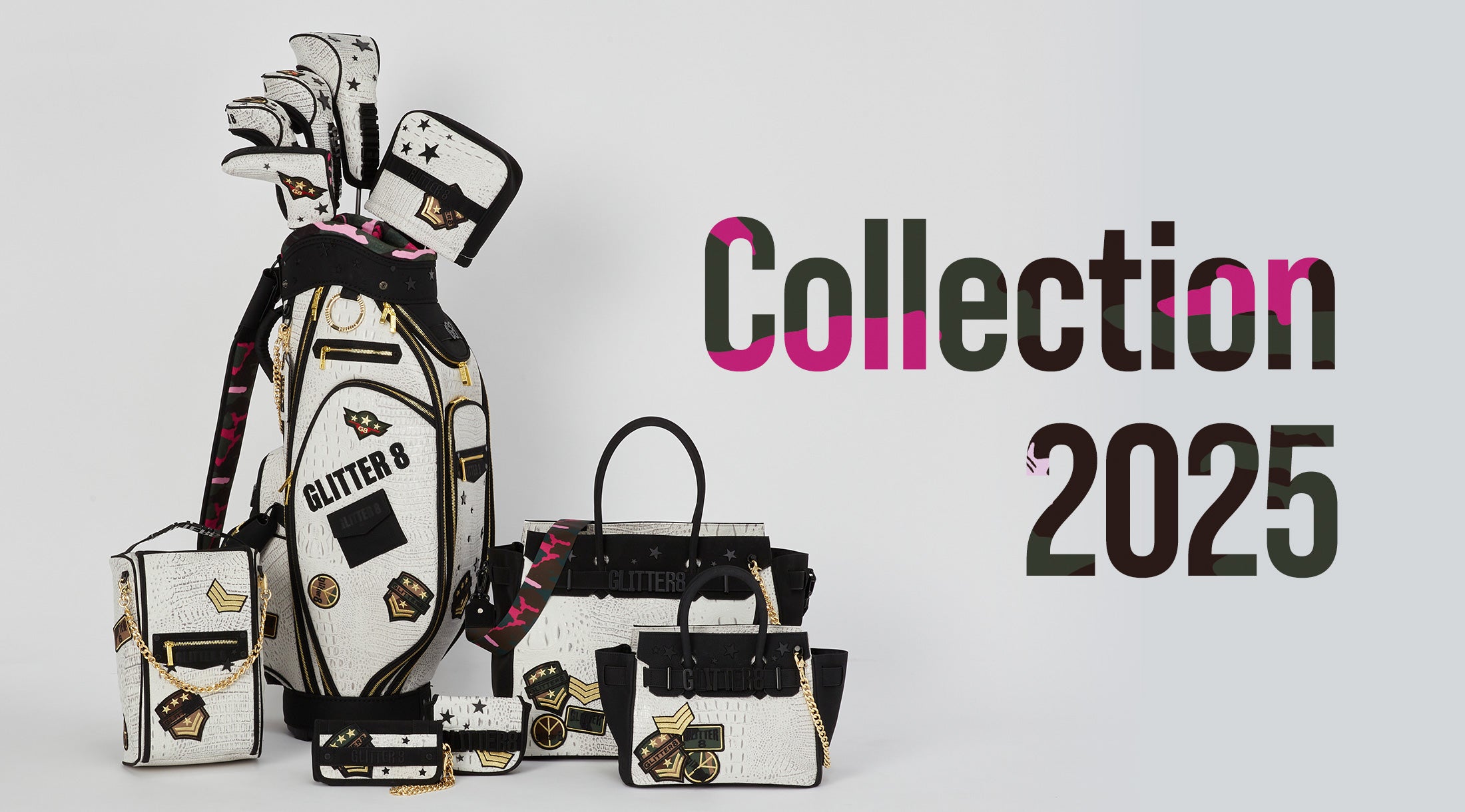 glitter8メンズ・レディースのゴルフウェアから人気のキャディバッグや