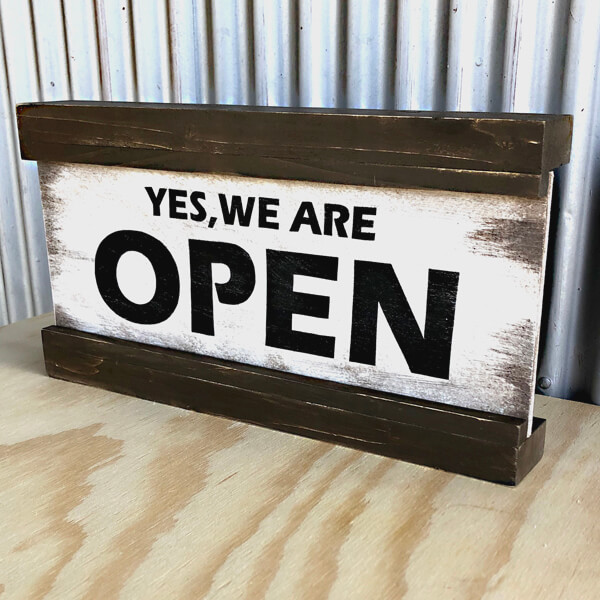 アンティーク看板 スライドWOODSIGN OPEN看板｜木製看板のGLITZ-GLITZ