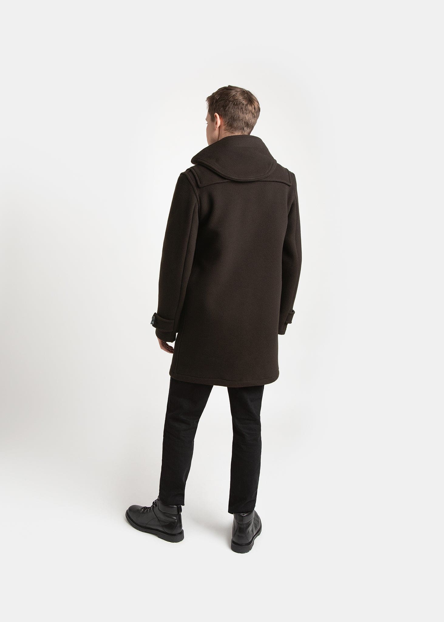 Men's Morris Duffle Coat Brown Tartan | Gloverall