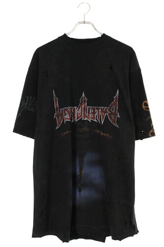 ヴェトモン VETEMENTS OVERSIZED HEAVY METAL PRINT TEE MAH18TR34