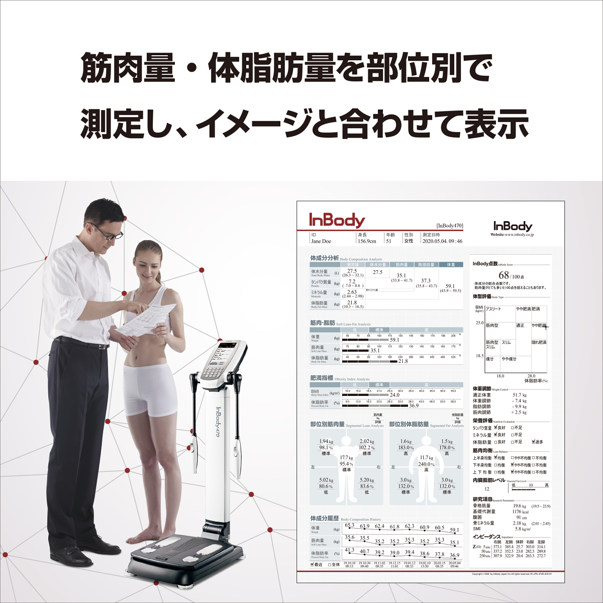 業務用体成分分析装置 InBody470（InBody(インボディ )）-ジムガレージ